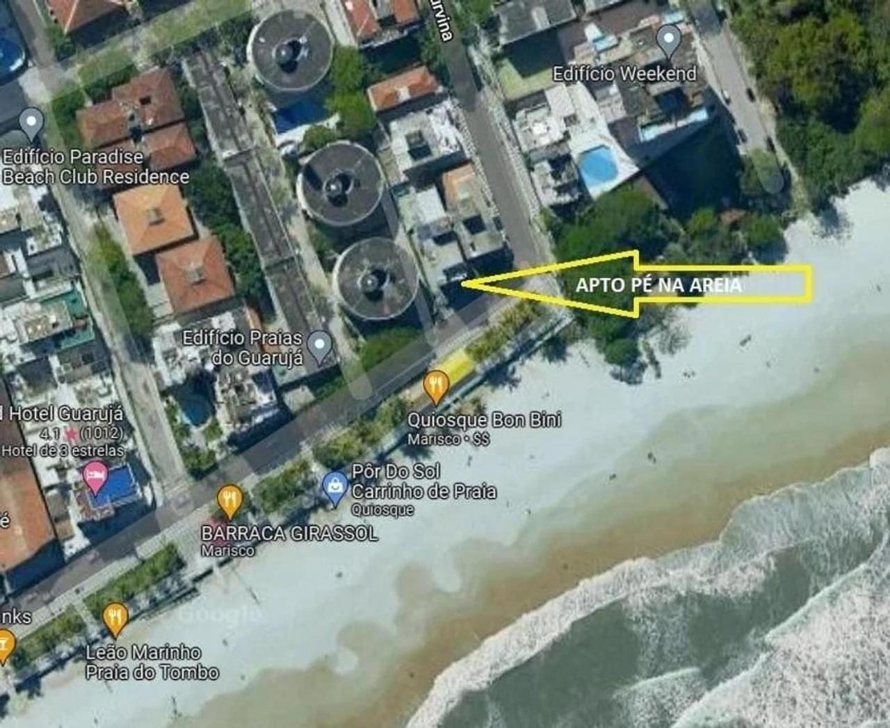 F1 Pe Na Areia: Beachfront With Sea Views In Guaruja