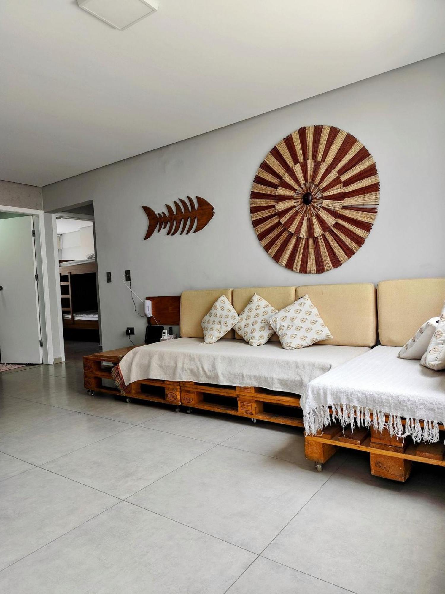 F1 Pe Na Areia: Beachfront With Sea Views In Apartment Guaruja